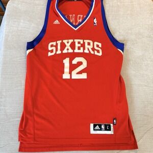 Adidas Philadelphia 76ers Evan‎ Turner 12 Swingman Jersey Mens L +2 Red